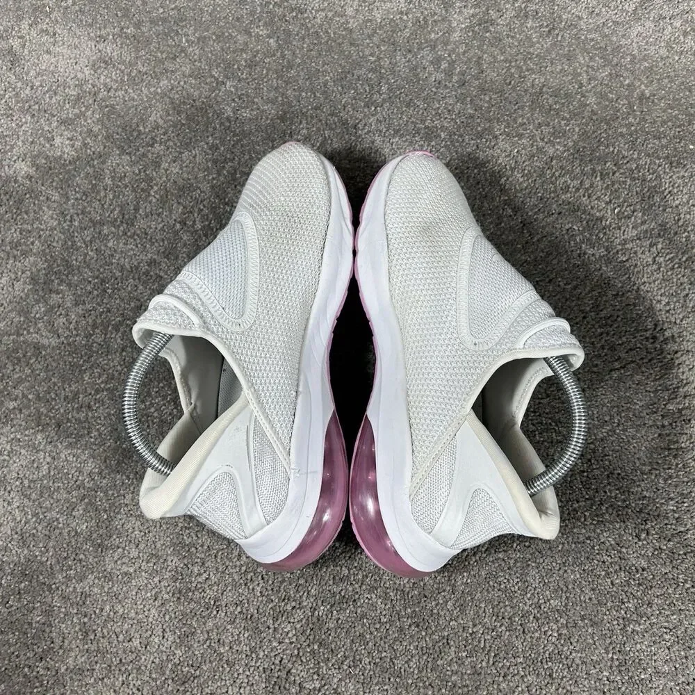Fabletics Slip-On Performance Womens Size 9 White Knit Athletic Shoes Used